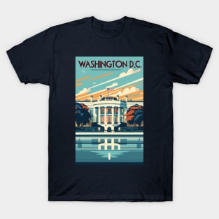 A Vintage Travel Art of Washington DC - US T-Shirt